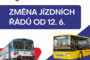 Změna jízdních řádů v Královéhradeckém kraji (12. června 2022)