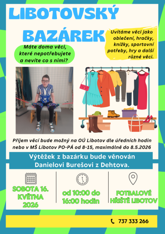 Dobročinný bazárek v Libotově
