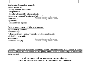 Svoz nebezpečného odpadu